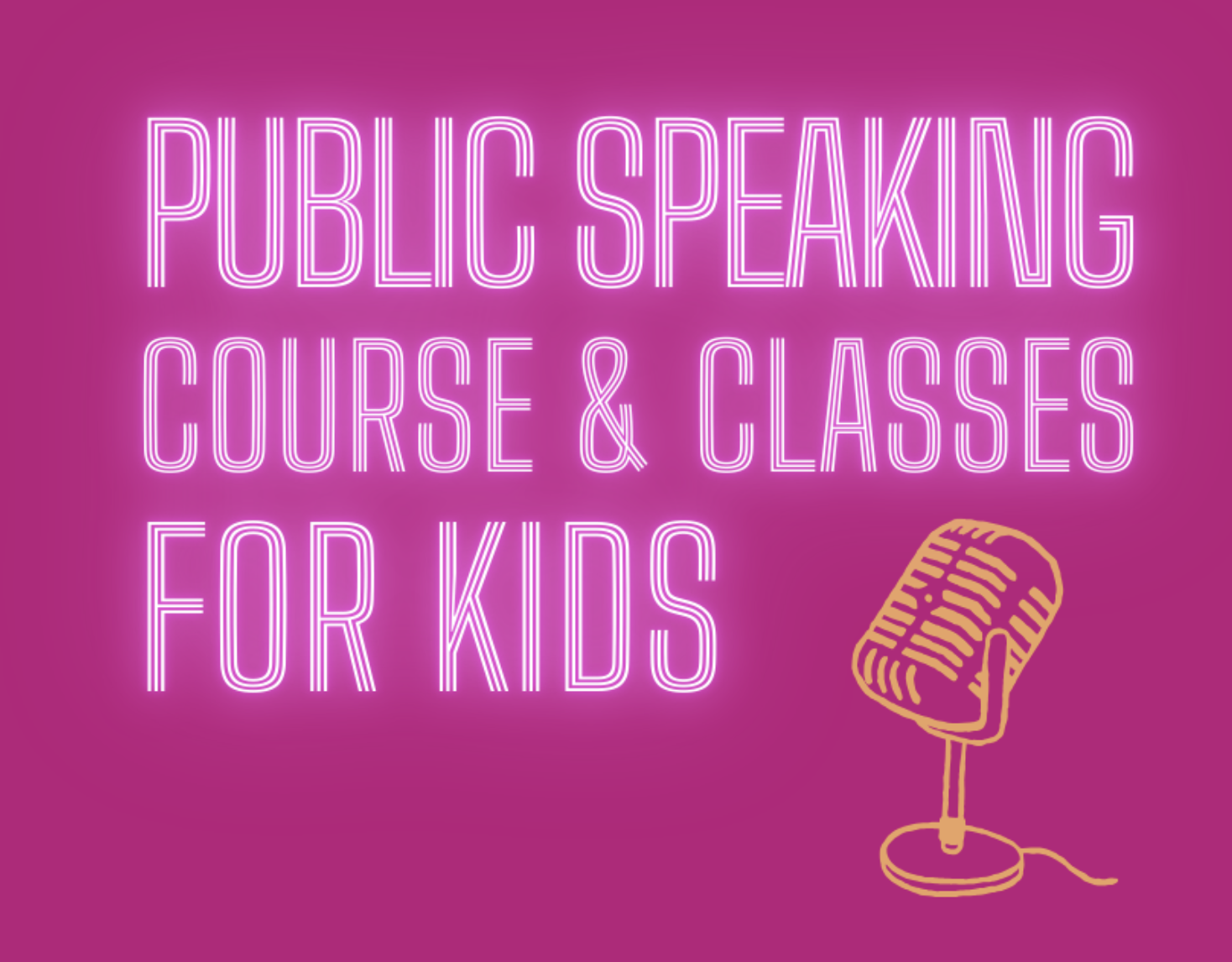 Public Speaking Classes for Children