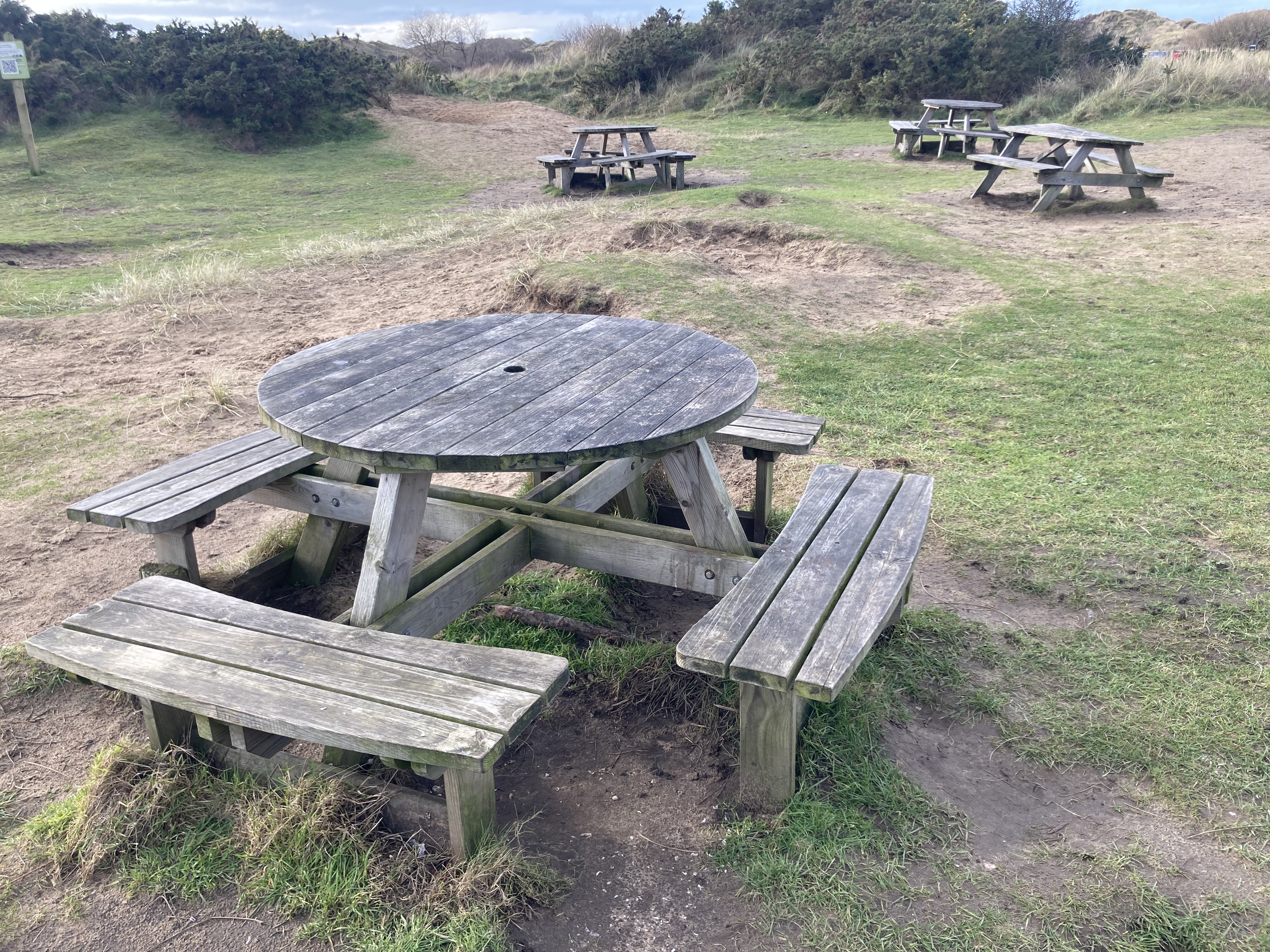 Picnic area for pack lunches