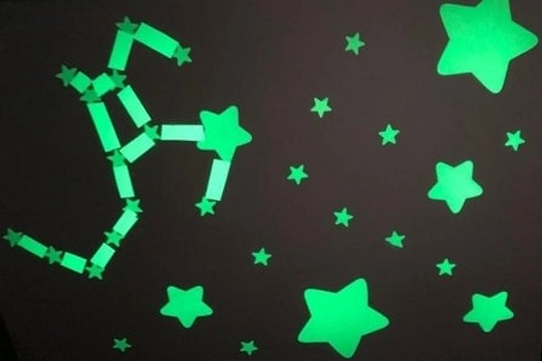 Glowing star constellation