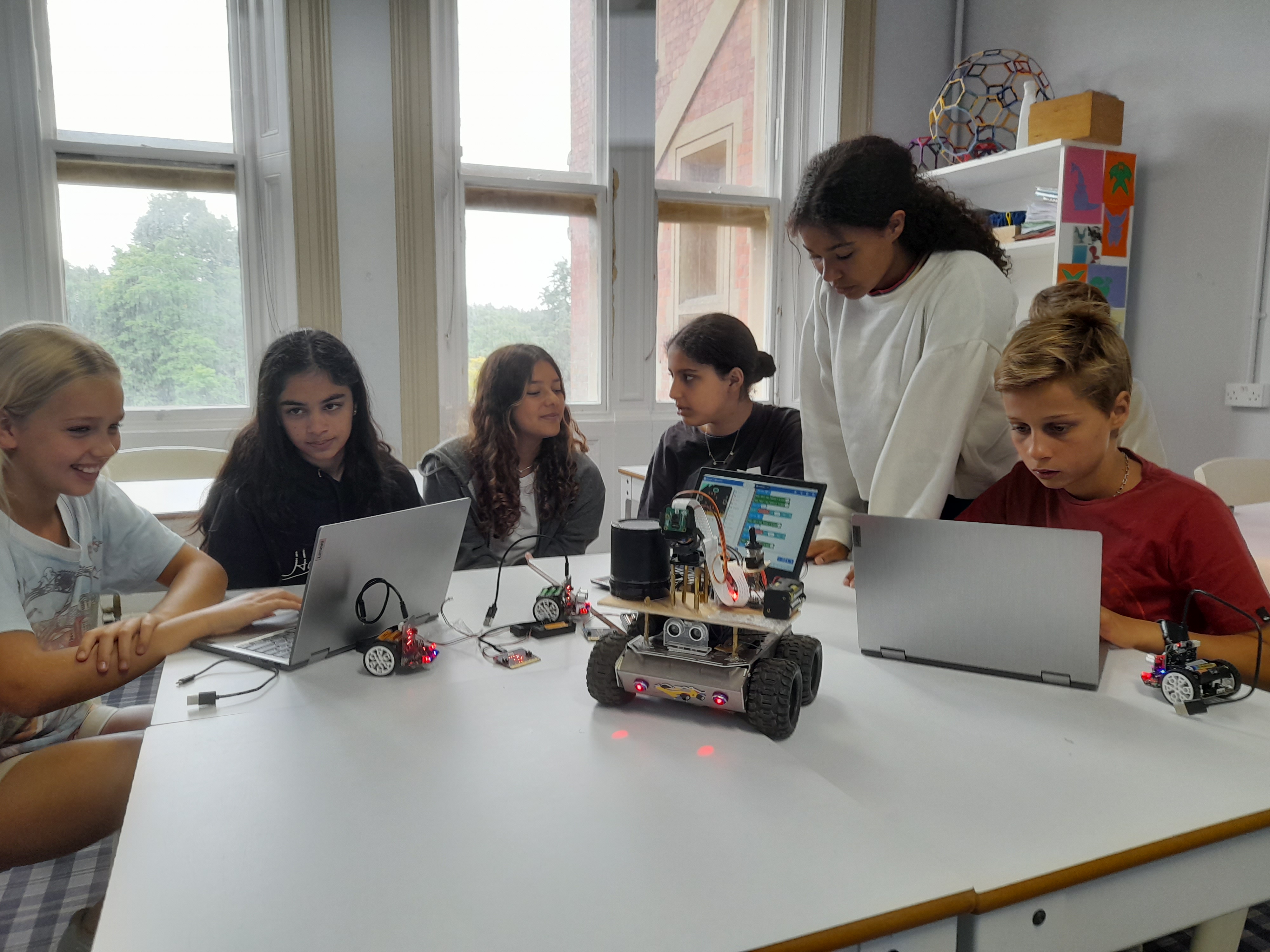 Children Coding Robots