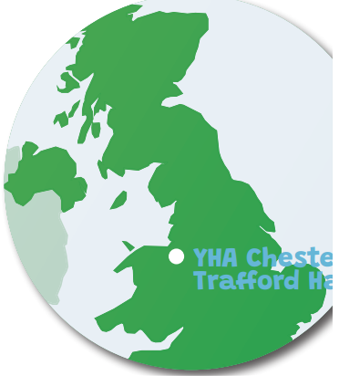 UK Map with Chester Location