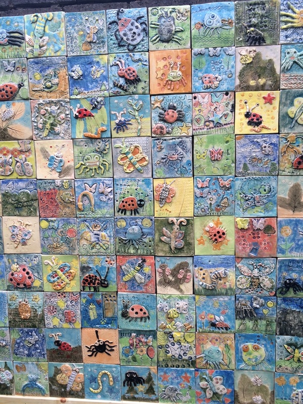 3D Tile animal art work