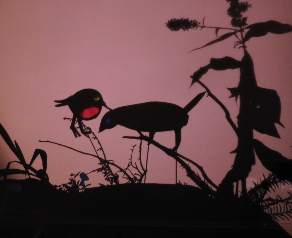 Bird textile art work