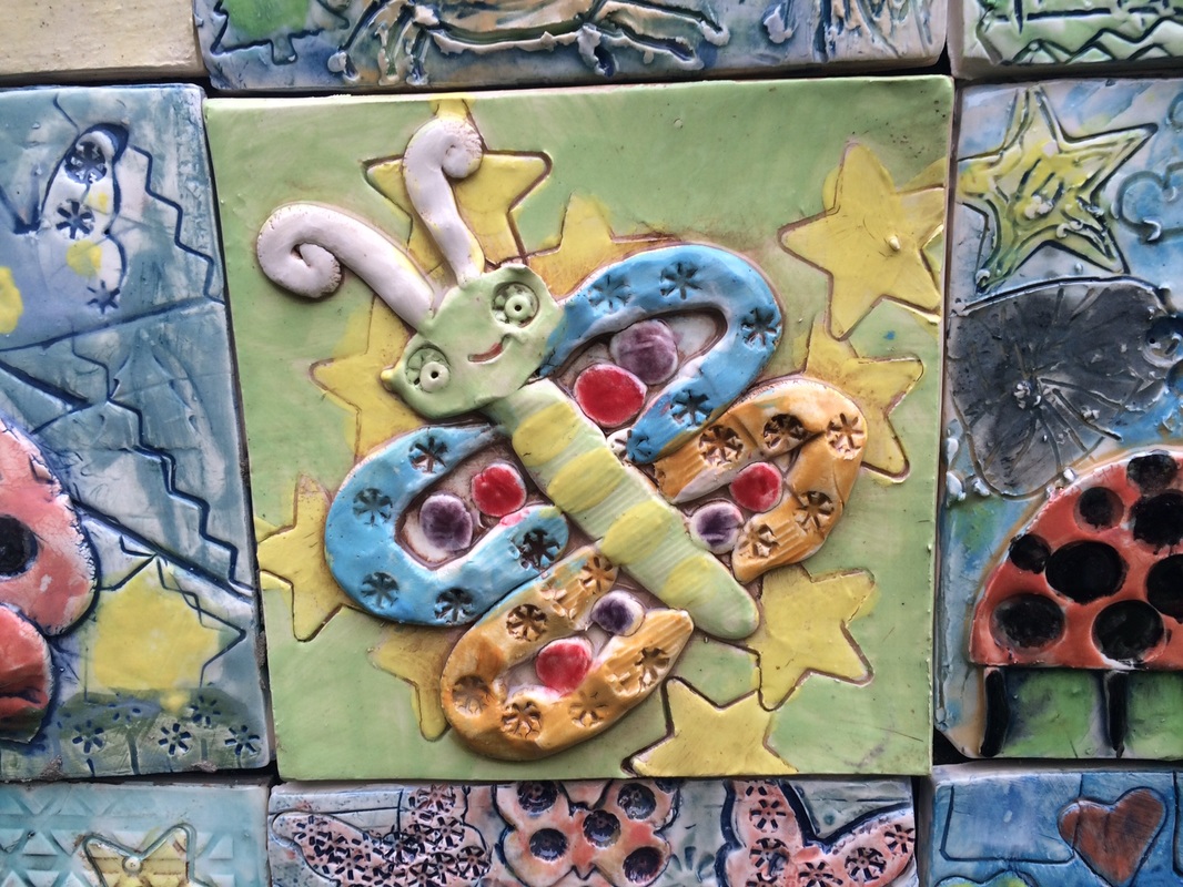 Stunning butterfly 3D tile art