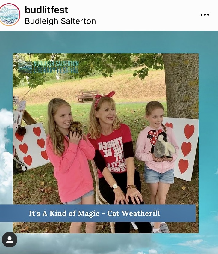 Cat at Budleigh Literature Festival