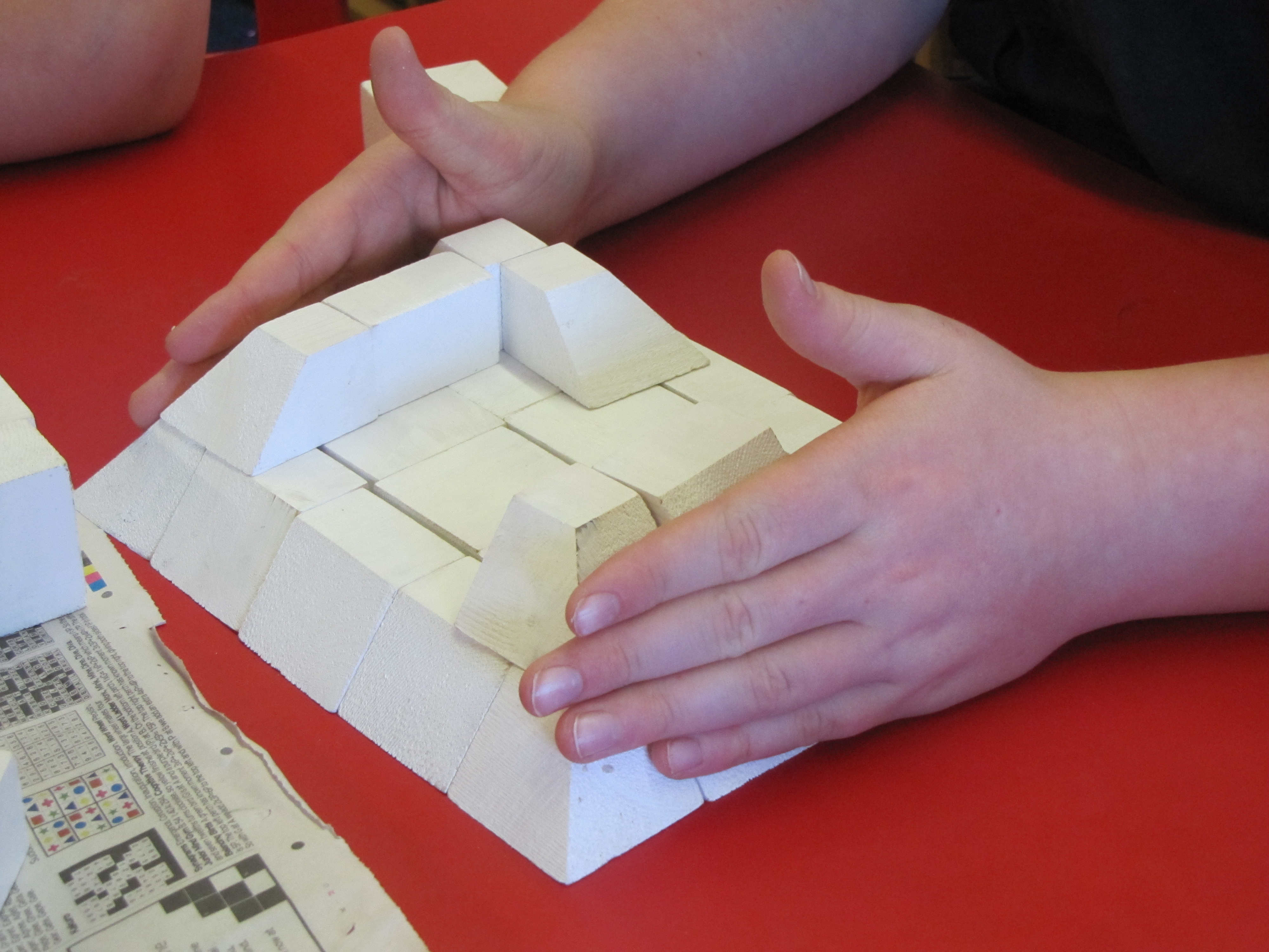 Building a pyramid