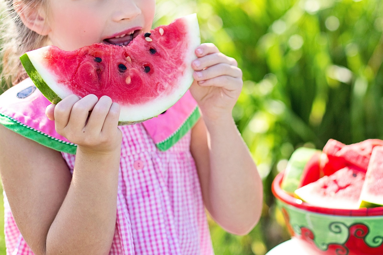 Girl Eating Water Melon
