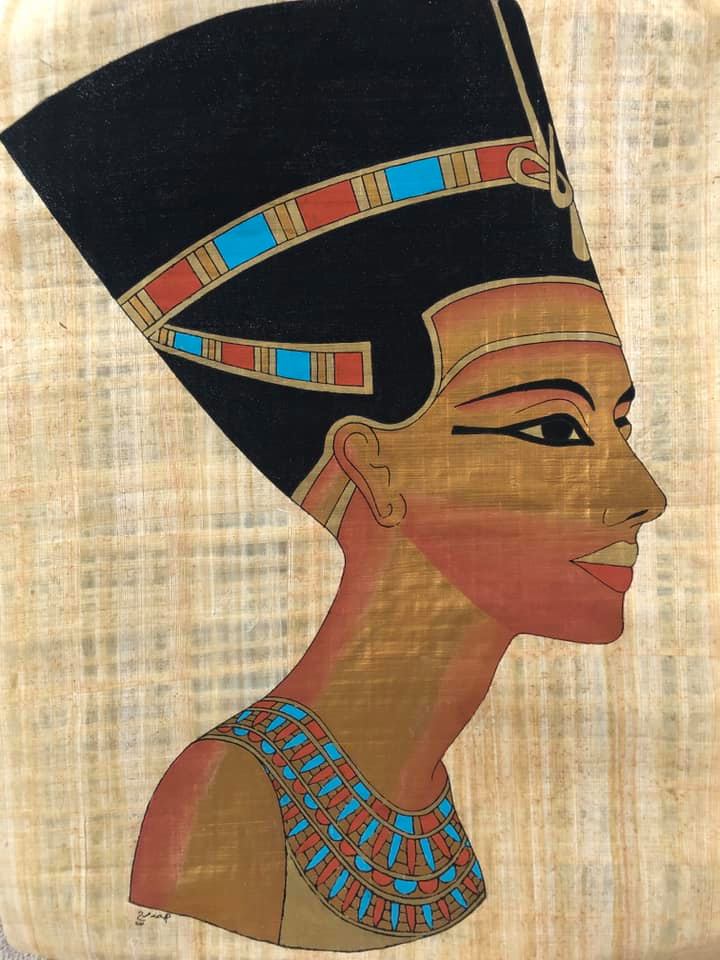 Egyptian hand painted art