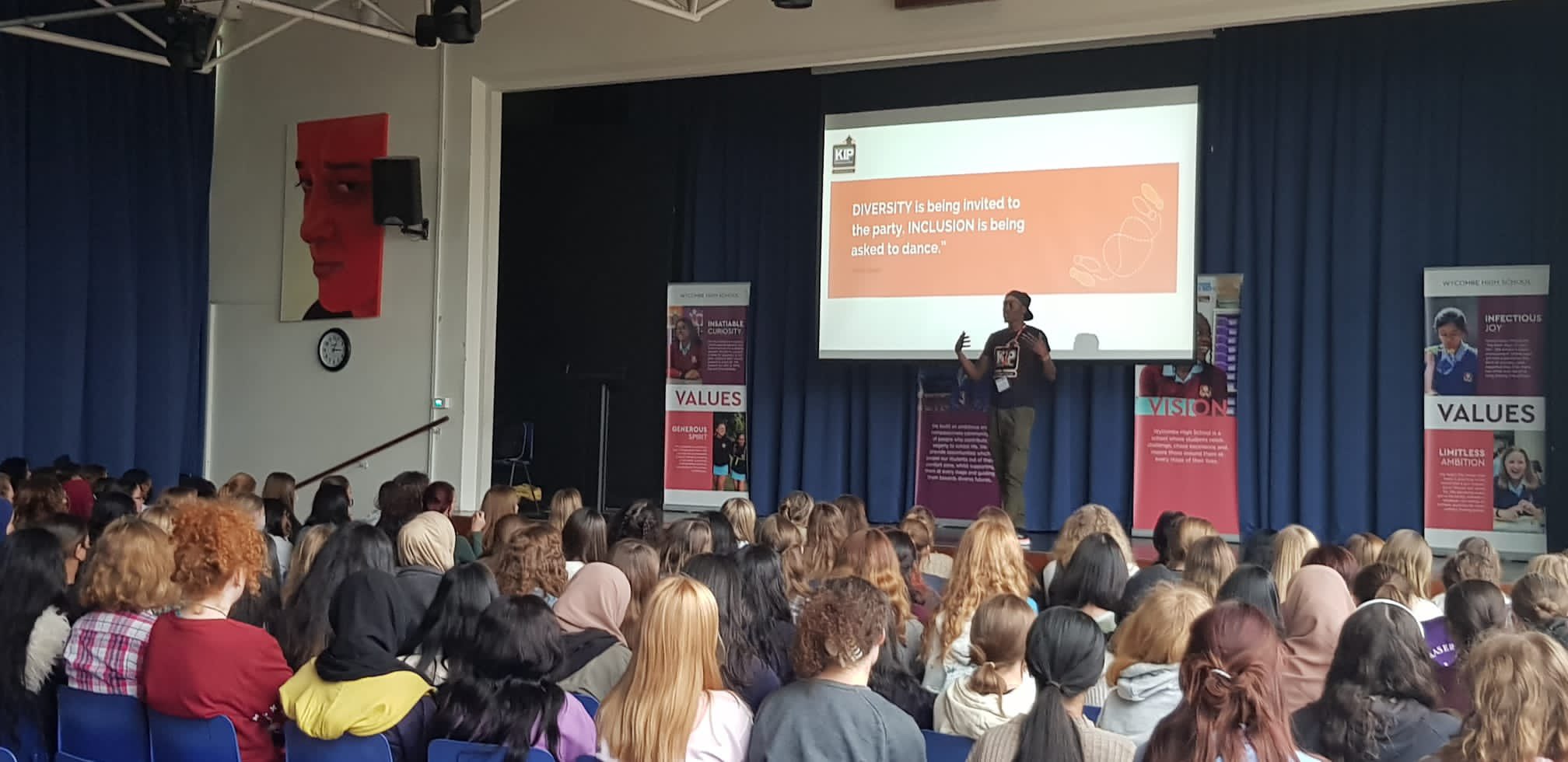 A KIP Facilitator Delivers to Students