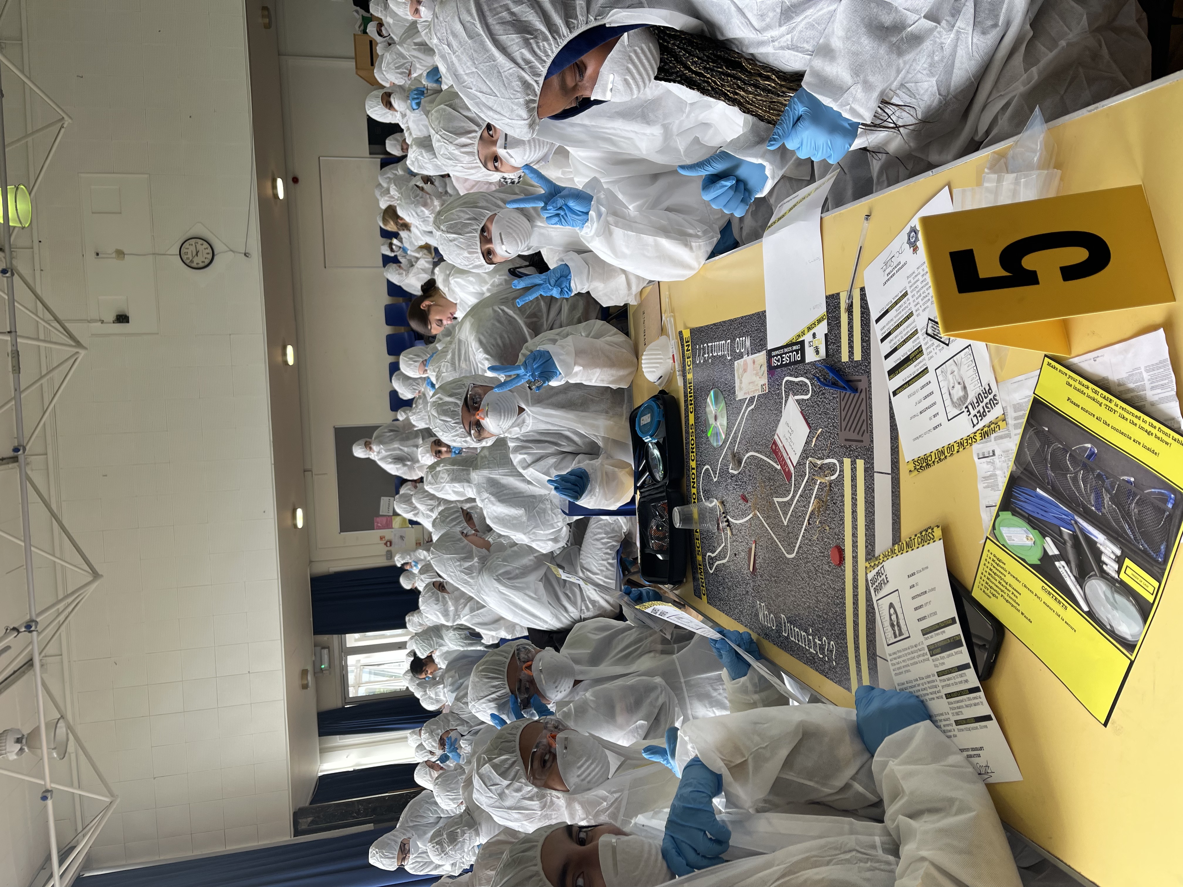 Year 12 Criminology Students Engaged in CSI Workshop