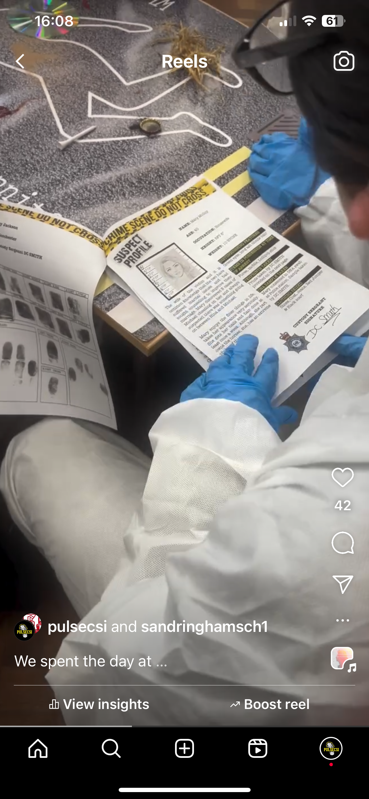 Analysing suspect profiles during Crime Scene Investigation