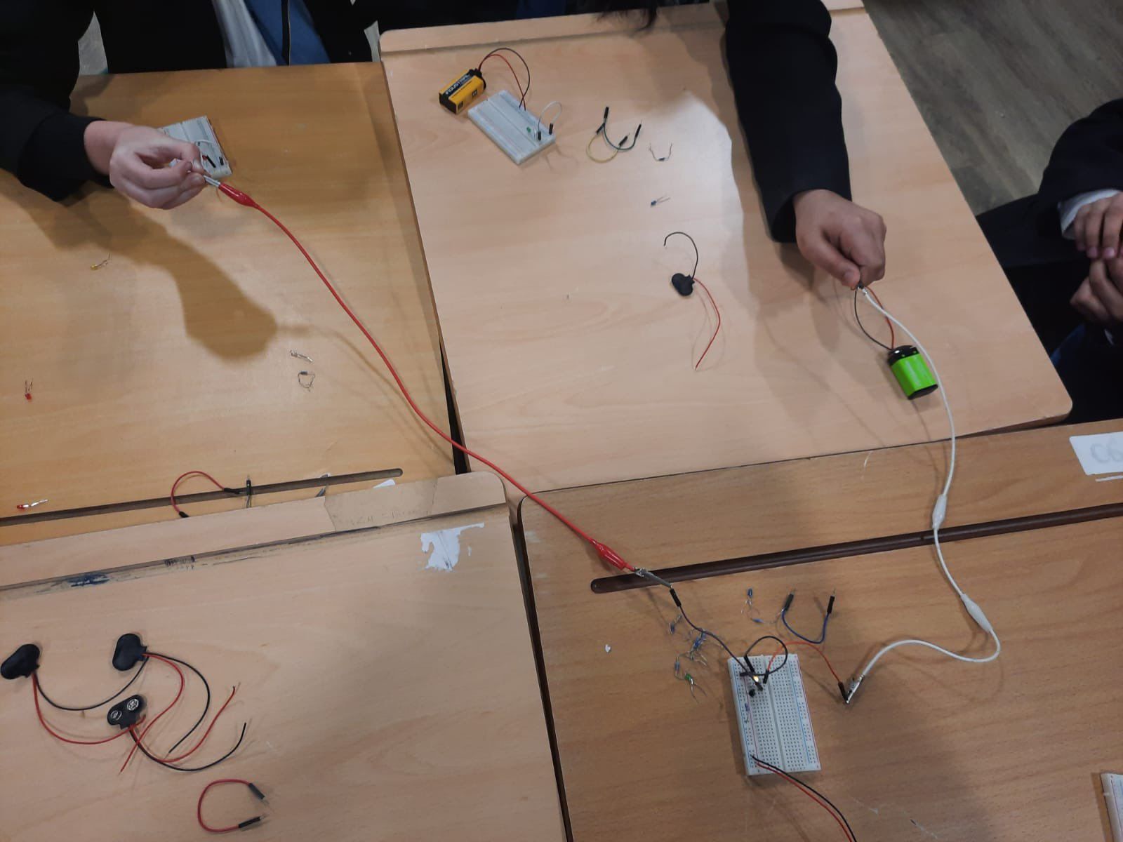 Children Experimenting with Circuits