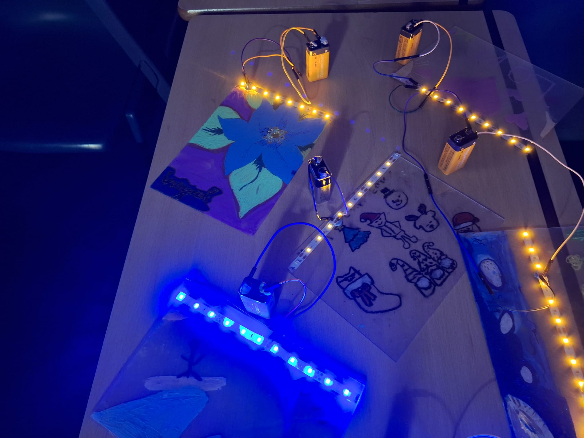 Light Photo Frames Created by Children