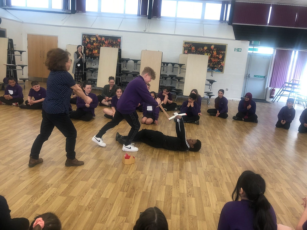 The end of Macbeth, Fieldhead Carr Primary, Leeds