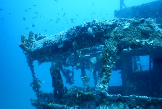 Explore the secrets of the depths - a shipwreck in the Caribbean