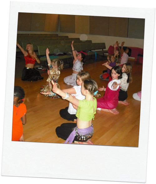 Children in dance class