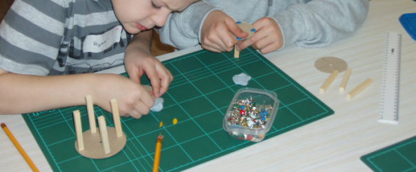 Children in science workshop