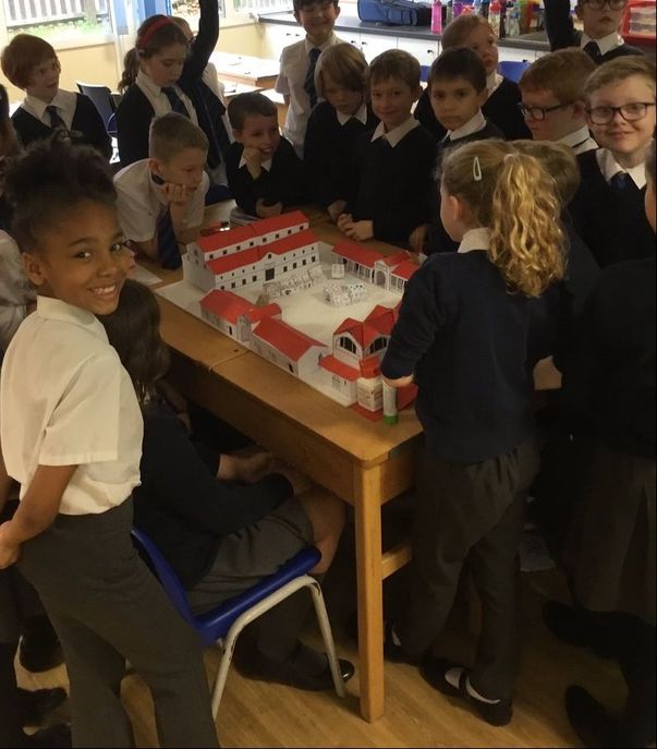 Children building history model