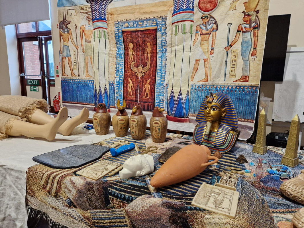 Egyptian intro props