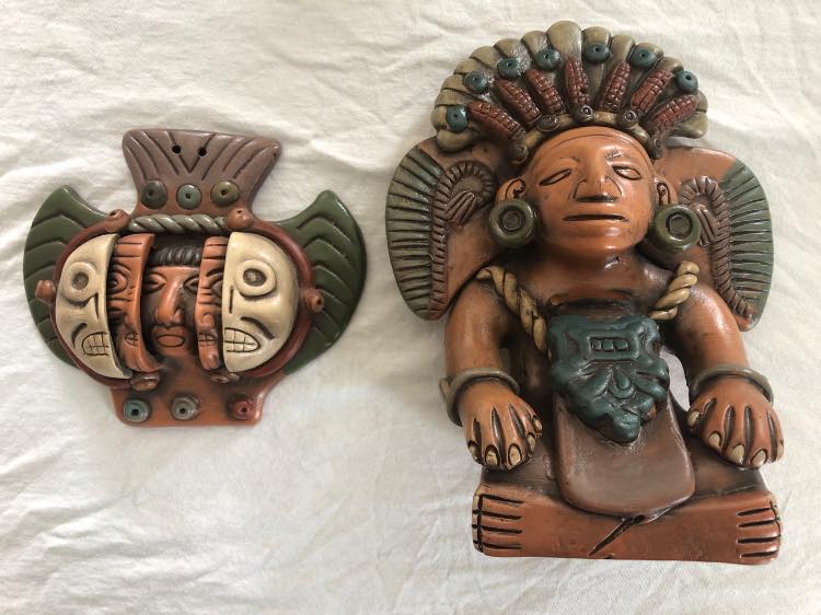 Mayan sculptures