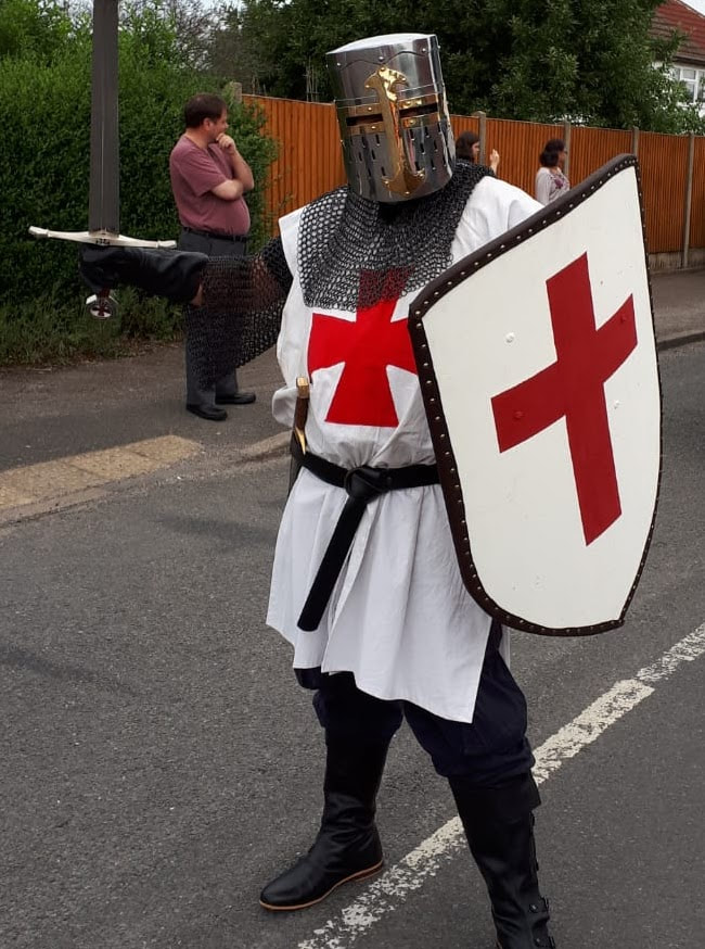 Medieval knight actor