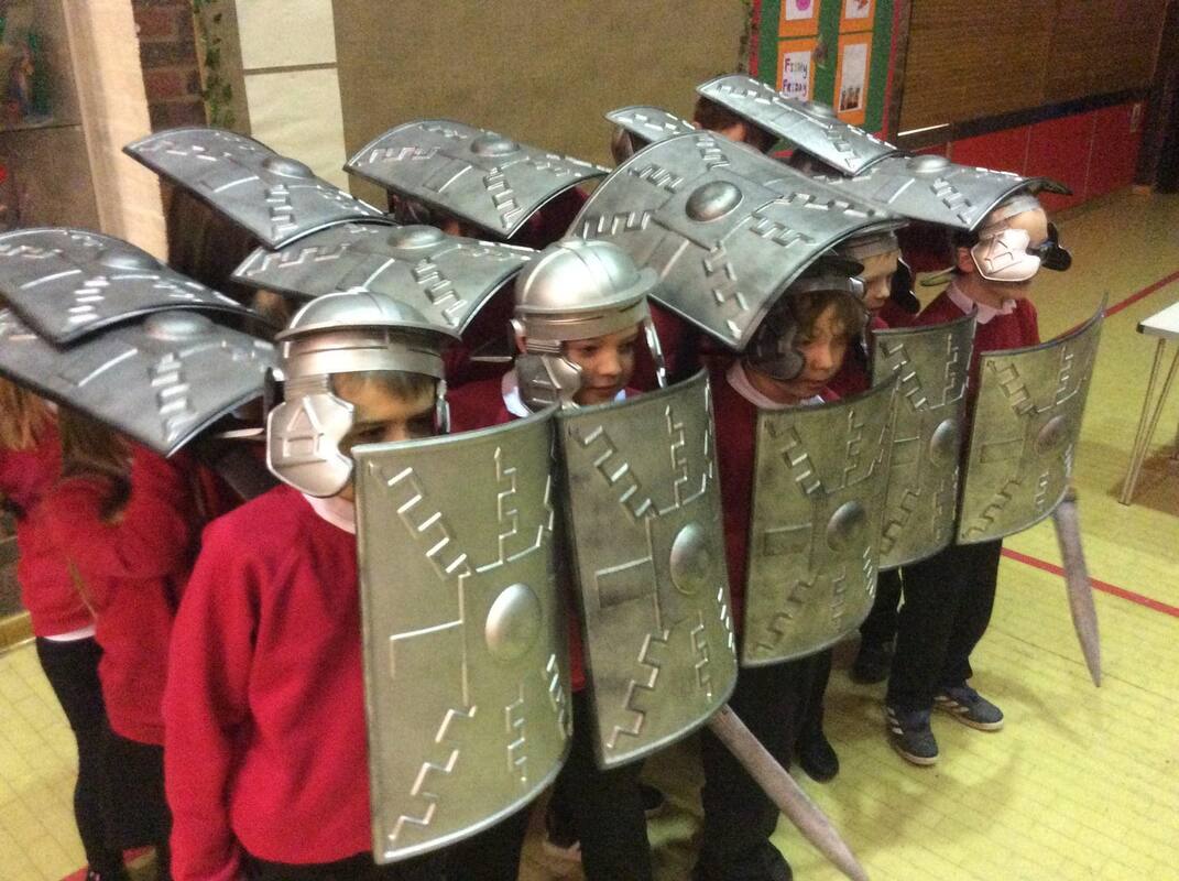 Children with Roman Armour