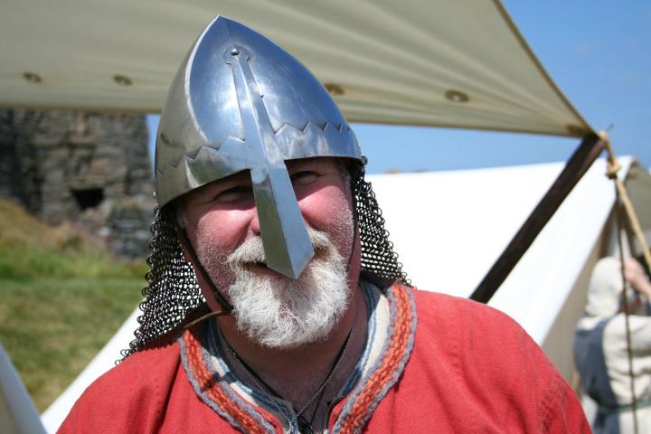 One of our happy Viking visitors from Marvellous History School Workshops