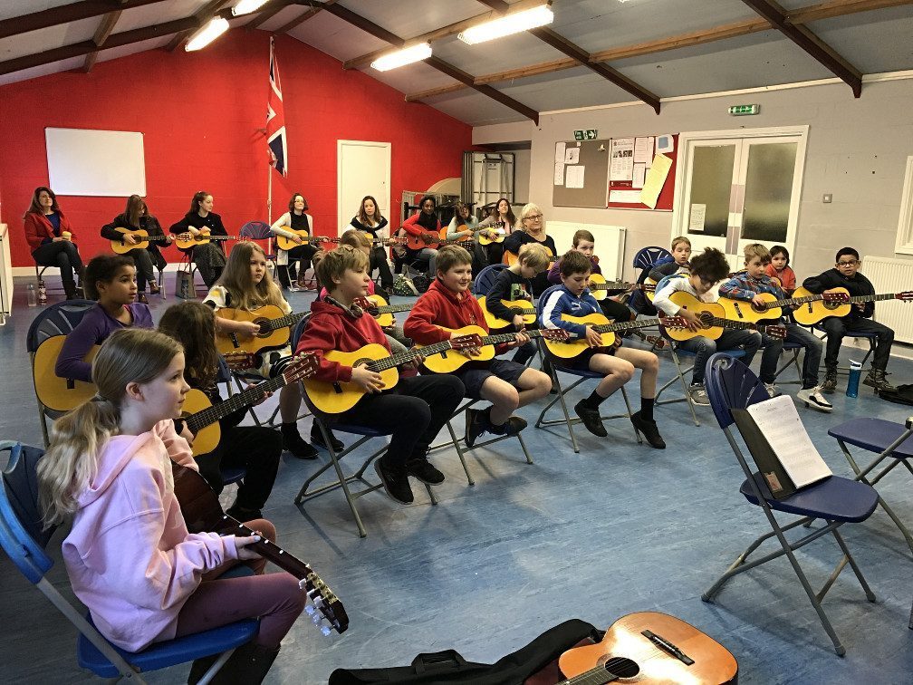 Guitar workshop in schools